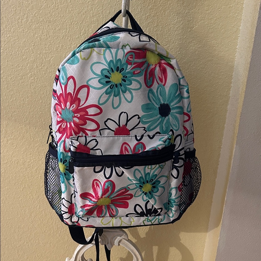 Thirty-One Multicolor floral Patterned mini Backpack, EUC
